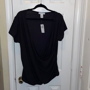 Planet Gold faux wrap blouse